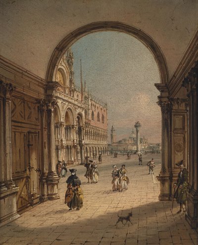 Venedig, Blick auf die Piazzetta San Marco von Carlo Grubacs